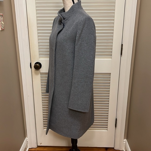 Cinzia Rocca Icons Medium Weight Wool & Cashmere-Blend Coat in Gray, Size 8, NWT - Picture 12 of 17